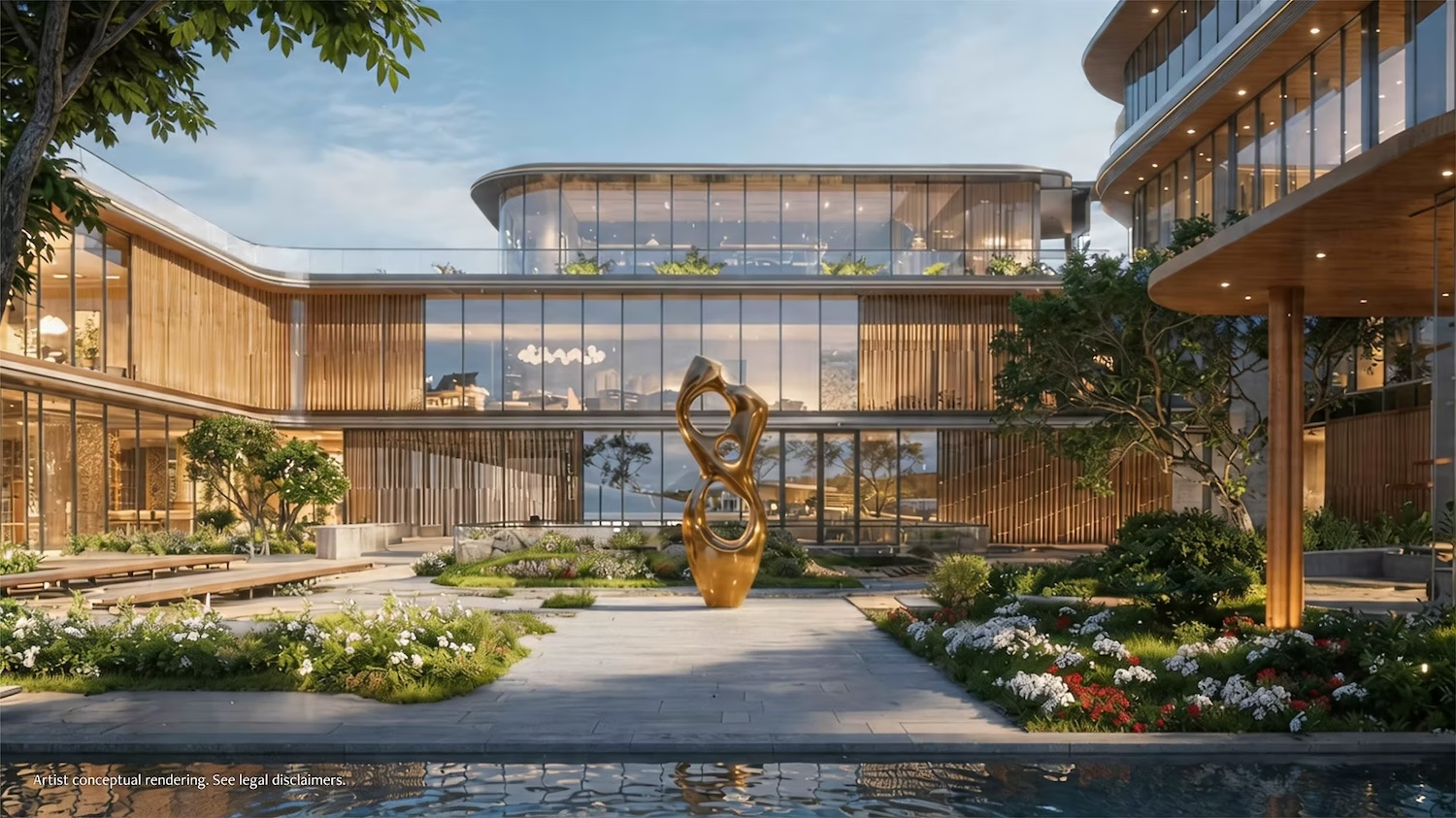 Anantara Miami lobby interior rendering